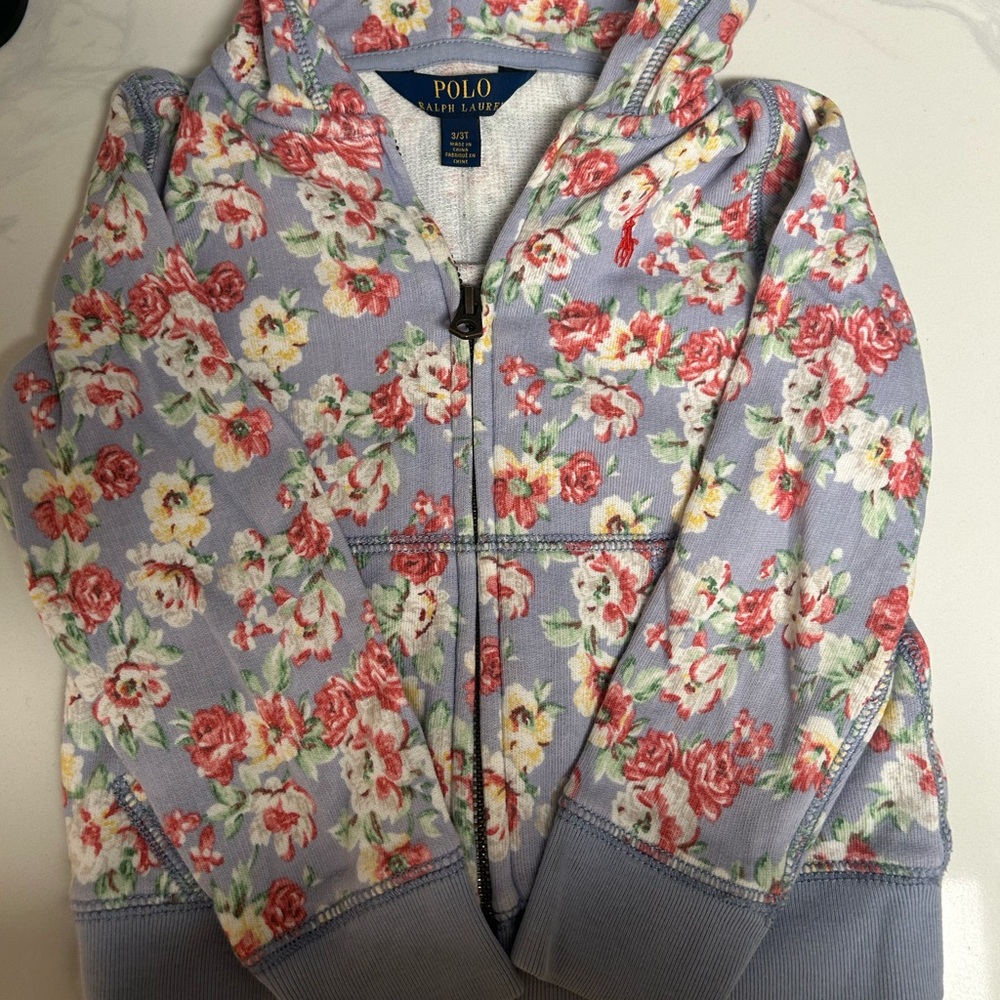 Polo by Ralph Lauren Girls Floral Hoodie